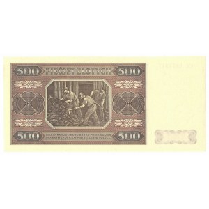 PRL, 500 złotych 1948 CC - WZÓR