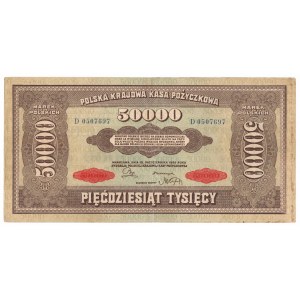 II RP, 50.000 marek polskich 1922 D