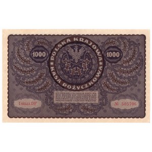 II RP, 1000 marek polskich 1919 I SERJA DF