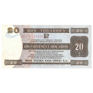 Pewex, 20 dolarów 1979 HH