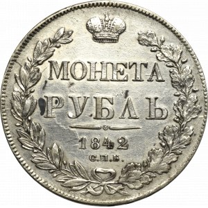 Rosja, Mikołaj I, Rubel 1842 АЧ