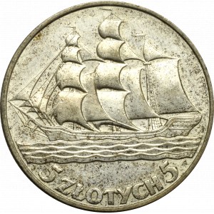 II Republic of Poland, 5 zloty 1936 Ship