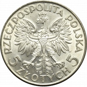 II Republic of Poland, 5 zloty 1934 Polonia