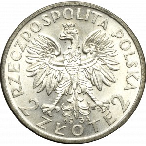 II Republic of Poland, 2 zloty 1934 Polonia