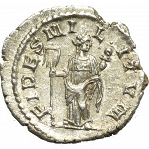 Cesarstwo Rzymskie, Elagabal, Denar - Fides Militum