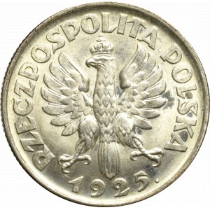 II RP, 1 złoty 1925 (z kropką), Lodnyn Kobieta i kłosy - piękna !
