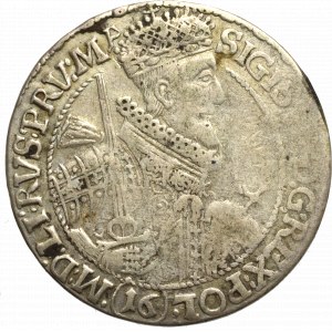 Zygmunt III Waza, Ort 1621, Bydgoszcz - PRV MA oznaczenie nominału 16 pod popiersiem
