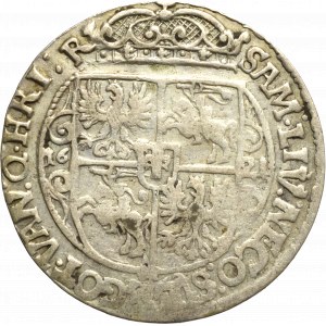 Zygmunt III Waza, Ort 1621, Bydgoszcz - PRV MA oznaczenie nominału 16 pod popiersiem