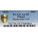 Zygmunt III Waza, Ort 1622, Bydgoszcz - ex Pączkowski PRVS M PCGS AU55