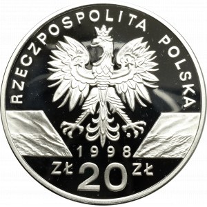III RP, 20 złotych 1998 Ropucha Paskówka