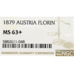 Austria, Franz Joseph, 1 florin 1879 - NGC MS63+