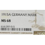 Germany, 1 mark 1915 A, Berlin - NGC MS68