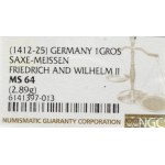 Germany, Meissen, Groschen without date - NGC MS64