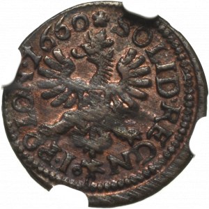 Jan II Kazimierz, Szeląg 1660, Ujazdów - NGC MS63 BN