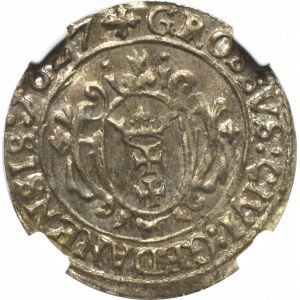 Zygmunt III Waza, Grosz 1627, Gdańsk - NGC MS64