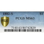USA, Morgan Dollar 1882 S - PCGS MS63