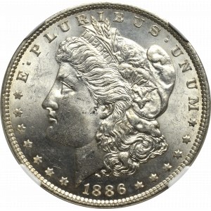 USA, Morgan Dollar 1886 - NGC MS63