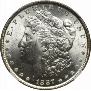 USA, Morgan Dollar 1887 - NGC MS63