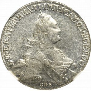 Rosja, Katarzyna II, Rubel 1776 ЯЧ - NGC AU55