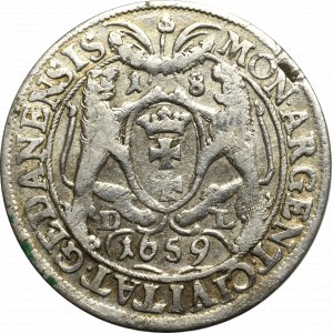 John II Casimir, 18 groschen 1659, Danzig