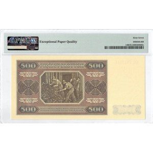 PRL, 500 złotych 1948 CC - PMG 67EPQ