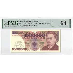 1 mln złotych 1991 A - PMG 64