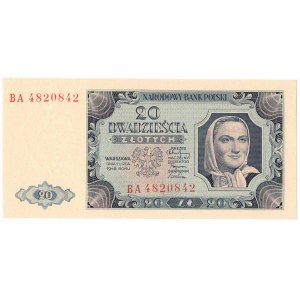PRL, 20 złotych 1948 BA