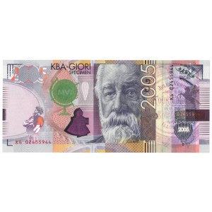 Szwajcaria, banknot testowy KBA Giori, Jules Verne 2005