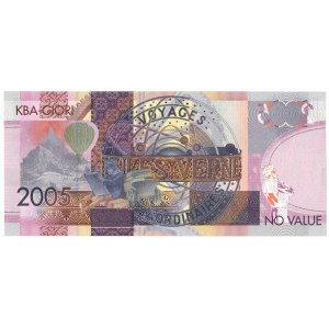 Szwajcaria, banknot testowy KBA Giori, Jules Verne 2005