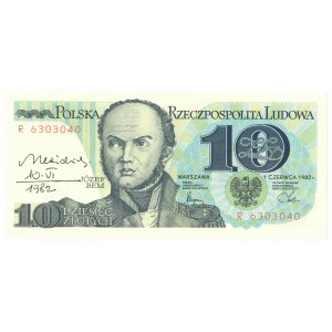 PRL, 10 złotych 1982 R - z autografem Heidricha