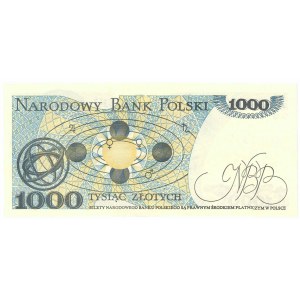 PRL, 1000 złotych 1982 GG - z autografem Heidricha