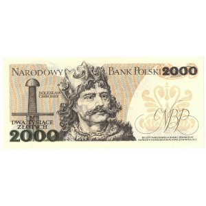 PRL, 2000 złotych 1982 BY - z autografem Heidricha