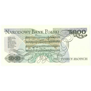 PRL, 5000 złotych 1988 DT - z autografem Heidricha