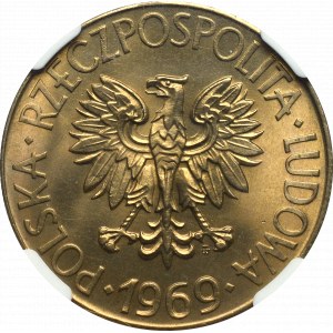 Peoples Republic of Poland, 10 zloty 1969 Kosciuszko - NGC MS67
