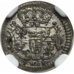 Germany, Saxony, Frierich August II, Heller 1741 - NGC MS64