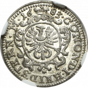 Śląsk, Księstwo Oleśnickie, Chrystian Ulryk, Krajcar 1683 - NGC MS63