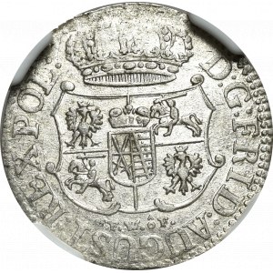 Frederick II August, 1/24 thaler 1751 - NGC UNC