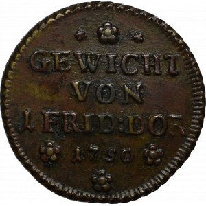 Germany, coin weight of friedrichsdor 1750