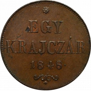 Hungary, 1kreuzer 1848