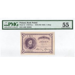 II RP, 1 złoty 1919 S. 20 C - PMG 55
