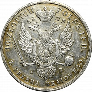 Królestwo Polskie, Aleksander I, 10 złotych 1823 IB - Rzadkość