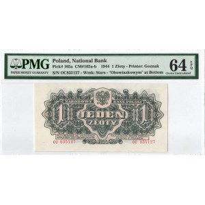 PRL, 1 złoty 1944 ..owym OC - PMG 64EPQ