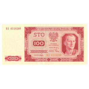 PRL, Zestaw 100 złotych 1948 HI i 20 złotych 1948 HL (2 egzemplarze)