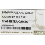 PRL, 500 złotych 1976 Pułaski - NGC PF69 Ultra Cameo