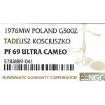 PRL, 500 złotych 1976 Kościuszko - NGC PF69 Ultra Cameo