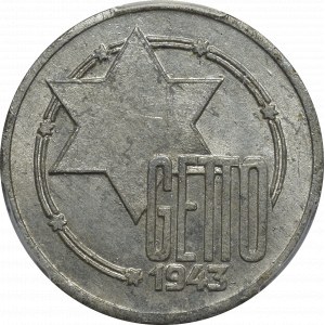 Litzmannstadt Ghetto, 10 mark 1943 - PCGS MS62