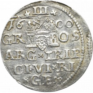 Sigismund III, 3 groschen 1600, Riga