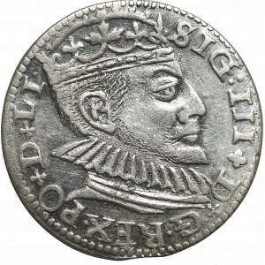 Sigismund III Vasa, 3 groschen 1590, Riga - big head