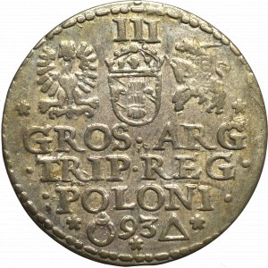 Zygmunt III Waza, Trojak 1593, Malbork - nieopisany