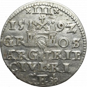 Zygmunt III Waza, Trojak 1592, Ryga - nieopisany